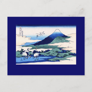 Umegawa Hokusai Japanese Fine Art Postcard