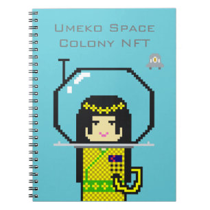 Umeko Space Colony NFT #35 Haname notebook ノートブック