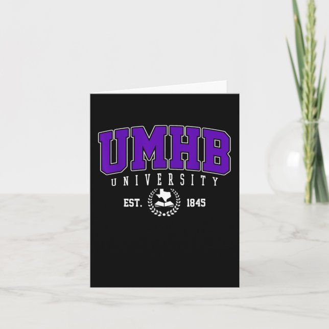 Umhb Of Technology Arch Retro For Men Women  Card (Front)