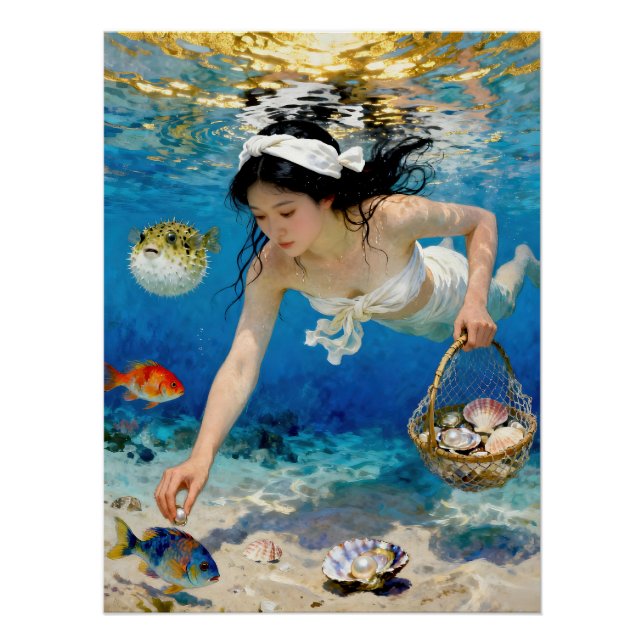 "Umi Blossom" – An Ocean Portrait             Poster (Front)