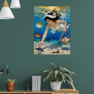 "Umi Blossom" – An Ocean Portrait Poster