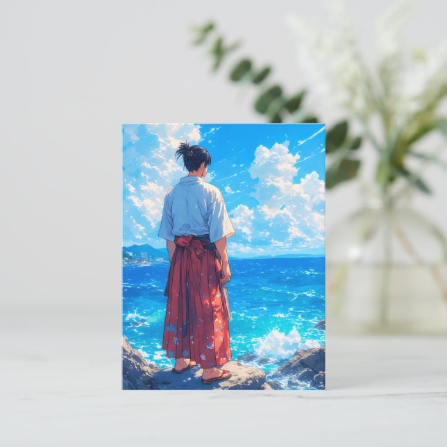 Umibe no Seijaku – Seaside Tranquility Postcard (Standing Front)