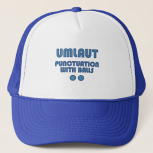 Umlaut Balls (Blue) Trucker Hat
