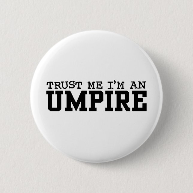 Umpire 6 Cm Round Badge (Front)