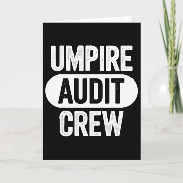Umpire Audit Crew  Card (Front)