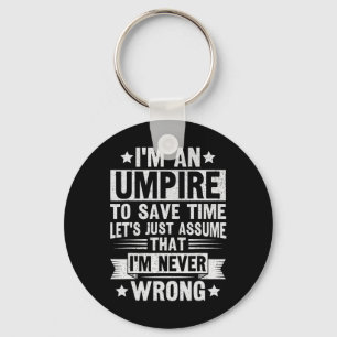 Umpire Funny Sketll Design For An Umpire Key Ring