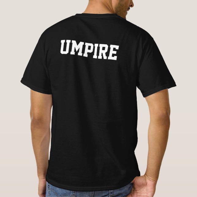Umpire t shirt for official sports team games (Back)