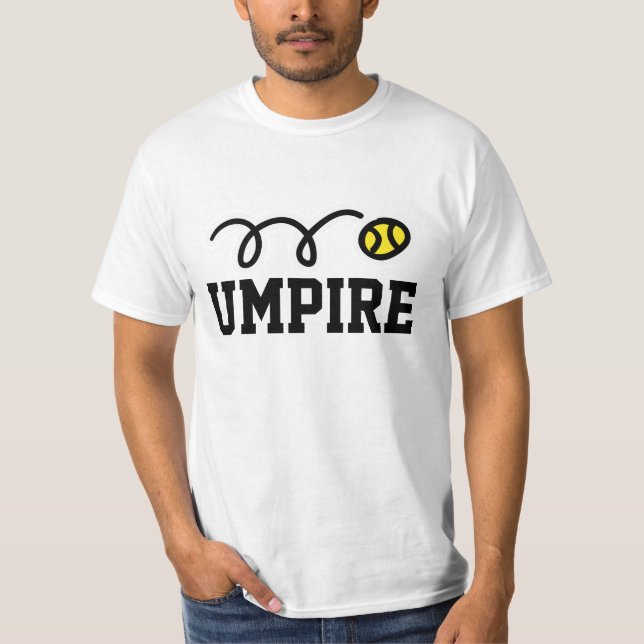 Umpire tennis t-shirt for men women and kids (Front)