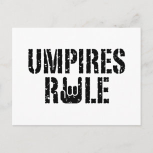 Umpires Rule Postcard