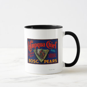 Umpqua Chief Pear Crate LabelSutherlin, OR Mug