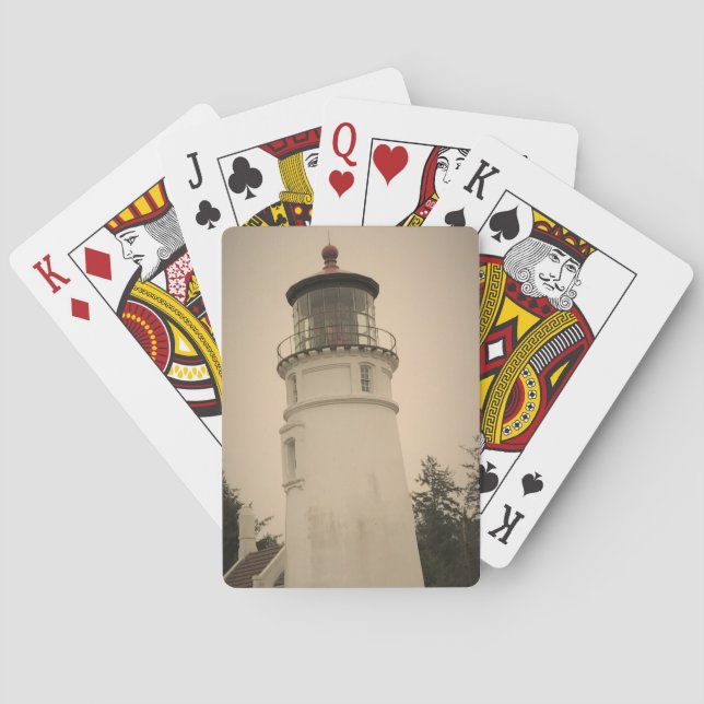 Umpqua River Lighthouse, OR Playing Cards (Back)