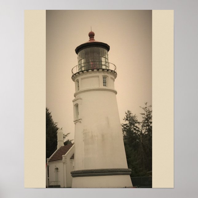 Umpqua River Lighthouse, OR Poster (Front)