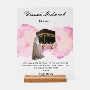 Umrah Mubarak Acrylic Sign