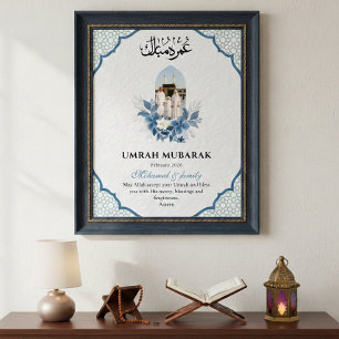 Umrah Mubarak  Custom 1 Photo Islamic  Poster