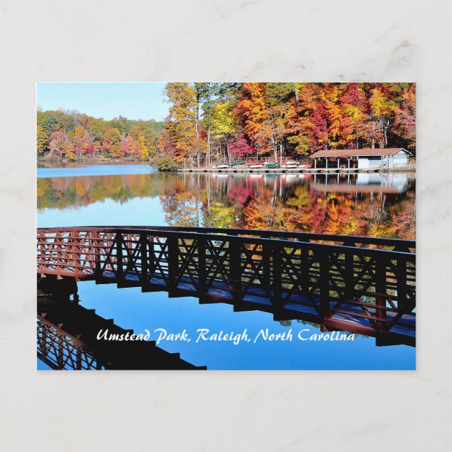 Umstead Park in Autumn Postcard (Front)