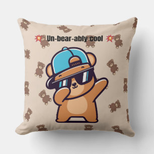 Un-Bear-ably Cool   Cute Bear Pillow