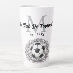 un club de football monogram est, year fifa world latte mug