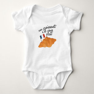 Un Croissant S'il Vous Plait - French Food Baby Bodysuit