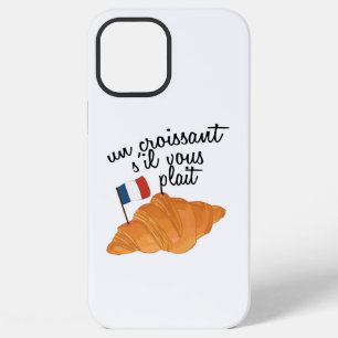 Un Croissant S'il Vous Plait - French Food iPhone 12 Pro Max Case