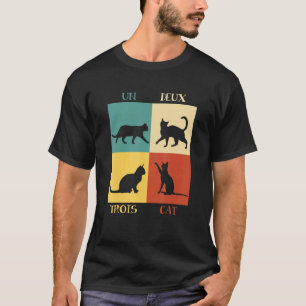 Un Deux Trois Cat Cute Pet Adoption French Kitten T-Shirt