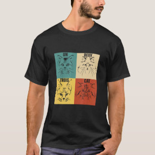 Un Deux Trois Cat Cute Pet Adoption French Kitten T-Shirt
