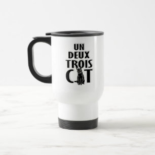 Un Deux Trois Cat French Cats Travel Mug