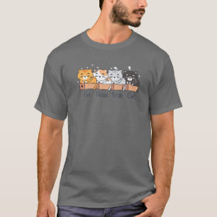 Un Deux Trois Cat Tee Cute Kitten Funny French Cat