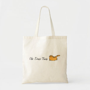 Un Deux Trois Cat  Tote Bag