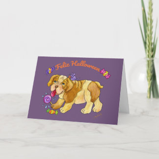 Un Dulce Cachorrito Halloween Thank You Card