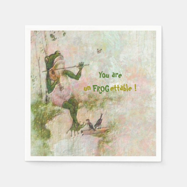 Un  Frogettable Napkin (Front)
