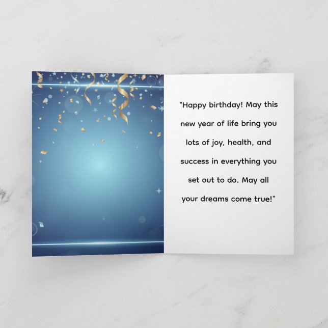 Un Gran Día Para Celebrar Card (Inside)