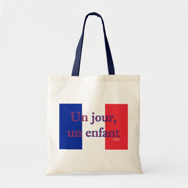 Un jour, un enfant tote bag (Front)