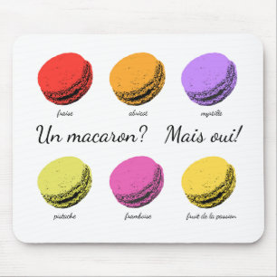 Un macaron? Mais oui! Mouse Pad