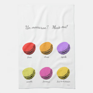 Un macaron? Mais oui! Tea Towel