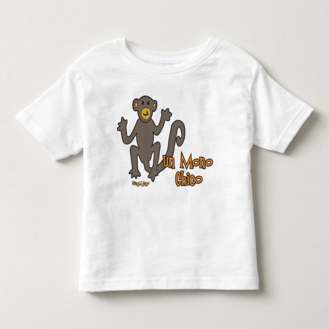 Un Mono Chico (One Little Monkey) Toddler T-Shirt (Front)