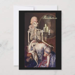 Un portrait pour l'Halloween Invitation