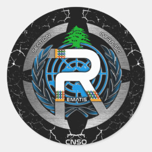 UN REMAT AUTOCOLLANT CLASSIC ROUND STICKER