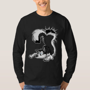 Un Stuck Black Husky White Outlines Active T-Shirt