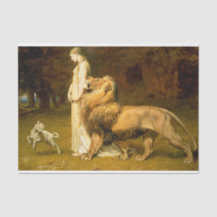 Una And Lion From Spensers Faerie Queene - Riviere Tissue Paper
