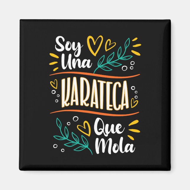 Una Karateca Que Mola Mujer Regalos De Karate  Magnet (Front)