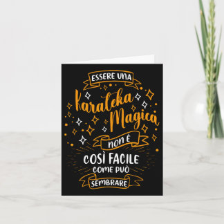 Una Karateka Magica Regalo Karate Ragazza Donna Card