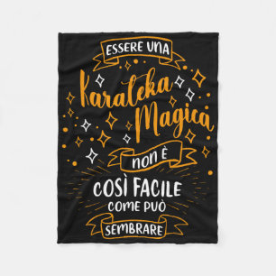 Una Karateka Magica Regalo Karate Ragazza Donna Fleece Blanket