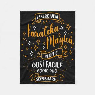Una Karateka Magica Regalo Karate Ragazza Donna Fleece Blanket