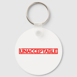 Unacceptable Stamp Key Ring