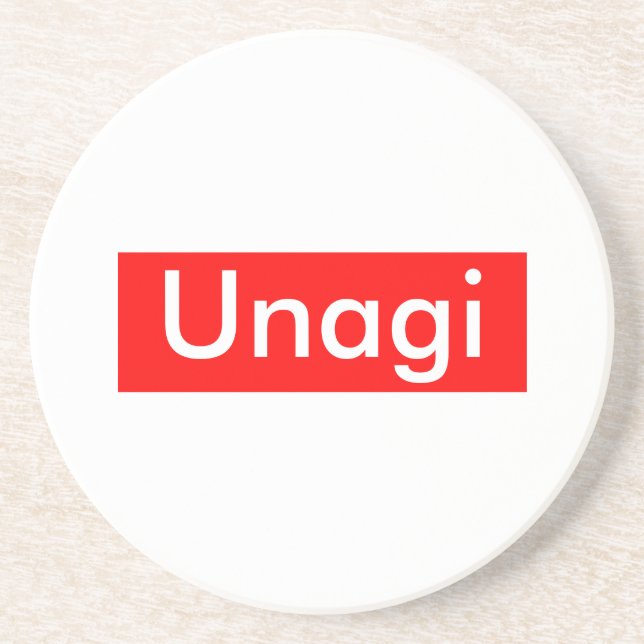 Unagi Label Coaster (Front)