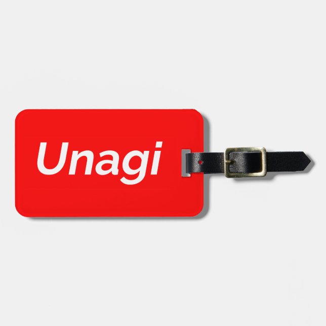 Unagi Label Luggage Tag (Front Horizontal)