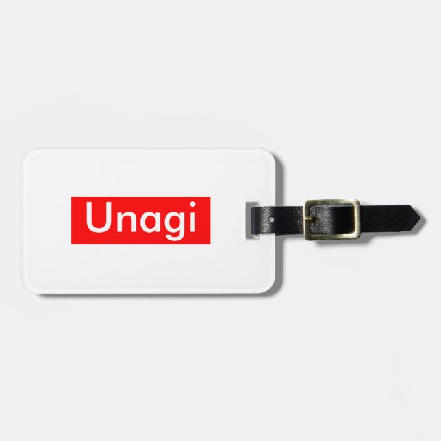 Unagi Label Luggage Tag (Front Horizontal)
