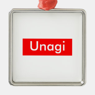 Unagi Label Metal Tree Decoration