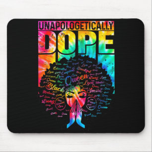 Unalogetically Black Pride Melanin African Tie Dye Mouse Pad
