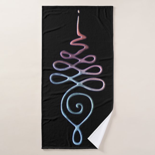 Unalome 1 bath towel (Bath Towel)